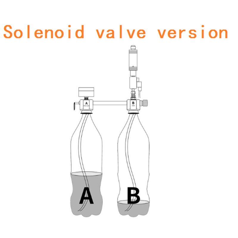 Akvarium  co2 regulatorsystem kit  co2 diffusor generator boble forstøver med magnetventil-us-stik
