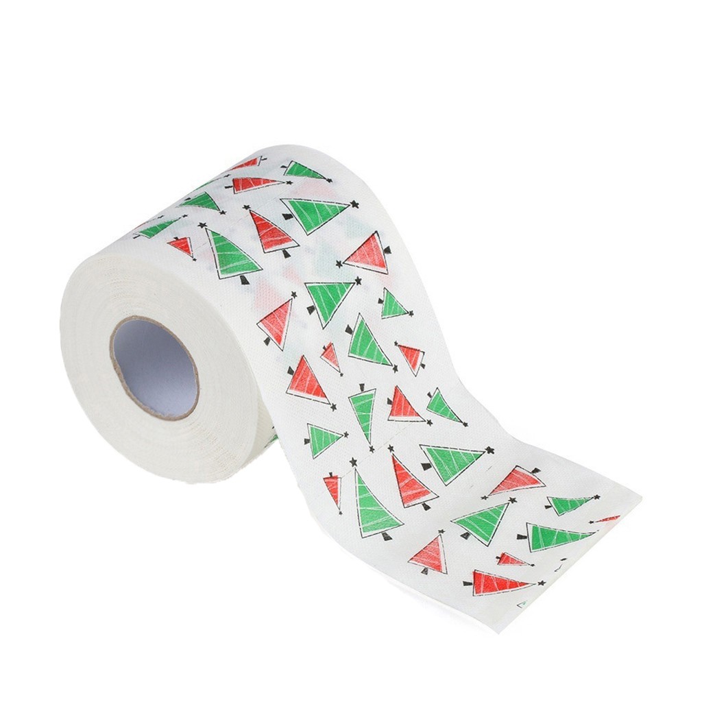 4 Stuks Kerst Toilet Roll Paper Thuis Kerstman Bad Toilet Roll Paper Kerst Levert Xmas Decor Tissue Roll 10*10 Cm # LR3