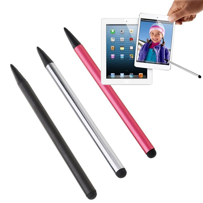 1 Uds 2 en 1 Toque lápiz táctil de pantalla bolígrafo para el teléfono Tablet Smartphone