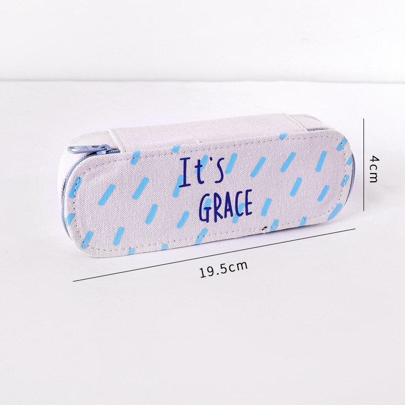 Large Capacity Canvas Pencil Cases Cute Kawaii Bear Pencil Box Big Pen Case For Girls Korean Stationery Office School Supplies: 8