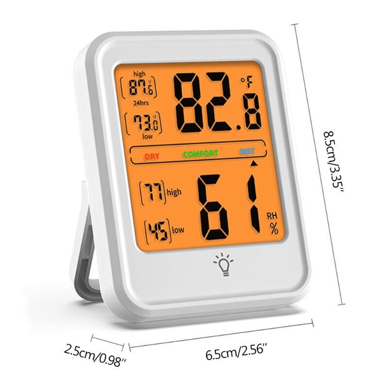 Indoor Outdoor Thermometer Hygrometer ℃/℉ Max/Min Temperature Humidity Monitor K9FA