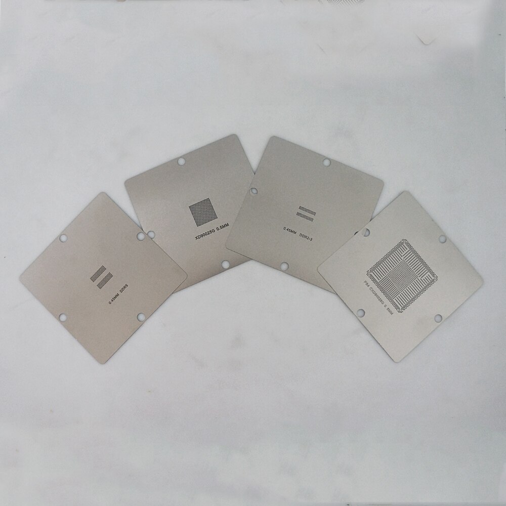 BGA Universal Reballing Stencils PS4 90x90mm with Template Jig for SMT SMD Chip iPhone Mobile Reworking Rpairing Station Tool