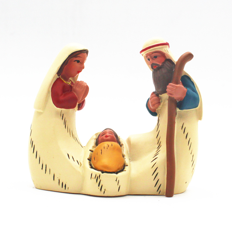 Jesus firgurines krybbe kirstmas krybbe kirke redskaber jul fødsler til hjemmet