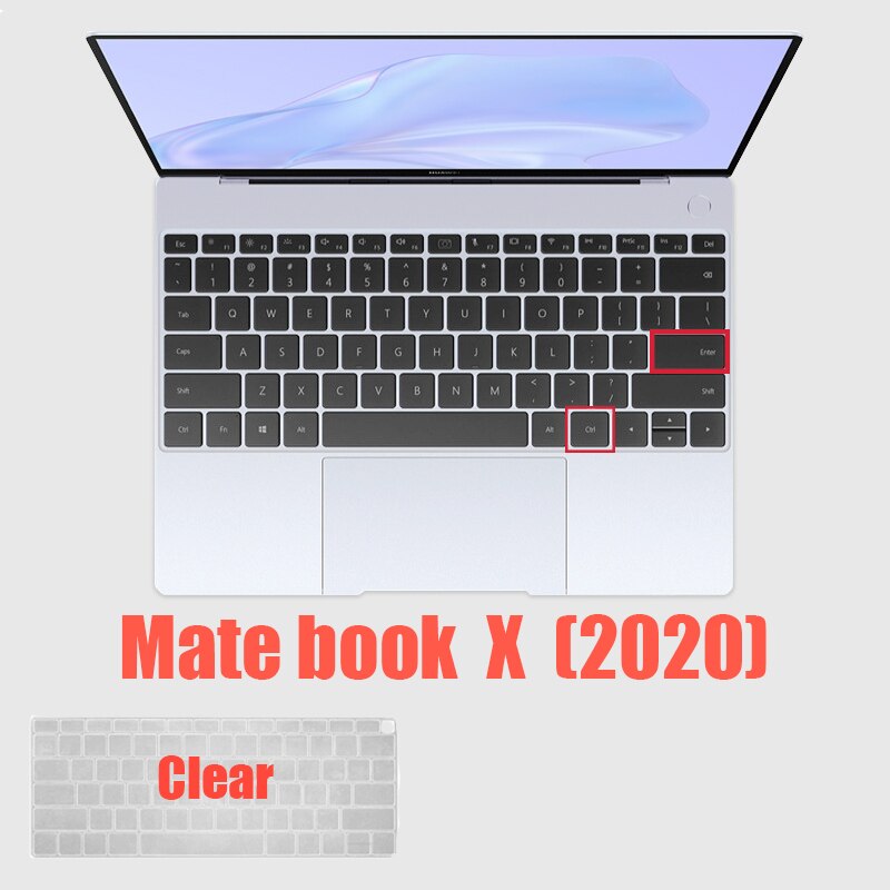 Tastatur Abdeckung für Huawei MateBook 13S 14S D14 15 16 X Profi 13 zoll E B B3 B5 Laptop magicbook Schutz Haut Film fallen Silikon: matebook x 2020