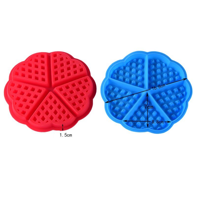 10 Pcs Silicone Waffle Mold Baking Molds Heart Shape Muffin Mould Non-stick Cake Bakeware Kitchen Accessories X2