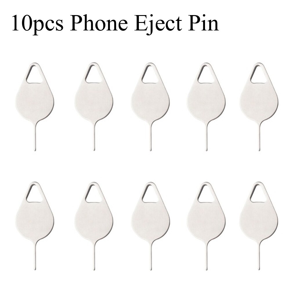 10 teile/paket Karte Nadel Für Handy SIM Karte Tray Entfernung Eject Pin Tool Edelstahl Nadel für Telefon