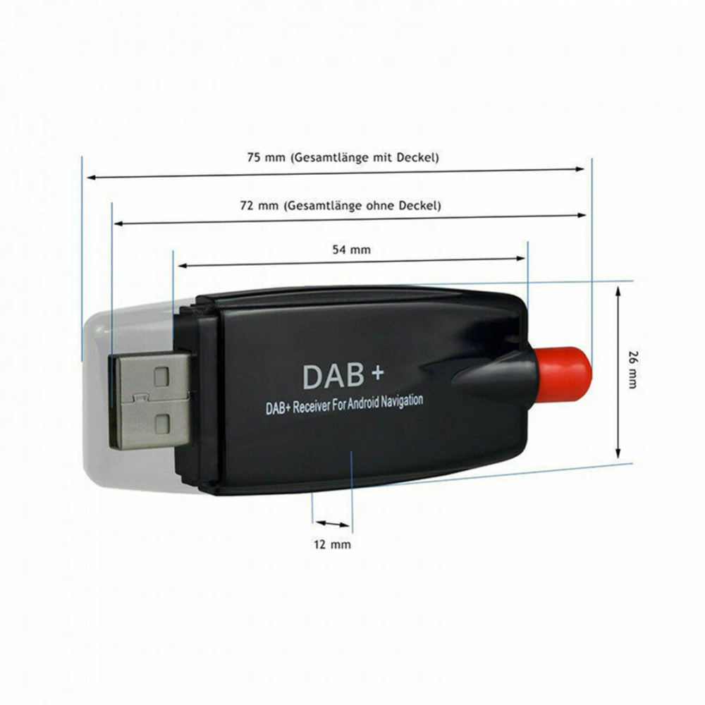 Auto Radio coche USB DAB receptor sintonizador disco antena adaptador Stick para Android