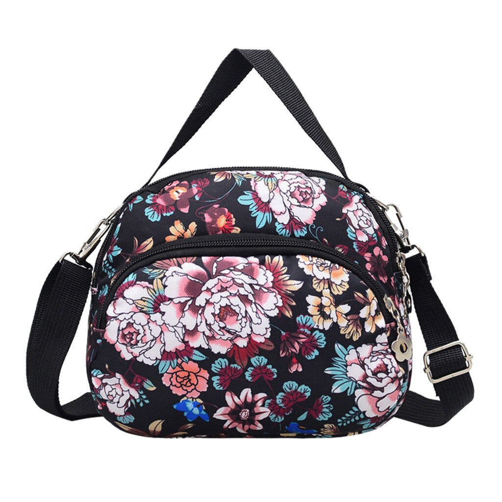 Blume drucken schulter tasche Frauen handtaschen Nylon Blume Gedruckt Dame Schulter Tasche Casual Frauen Messenger Taschen Mumie Tasche #0302g30: G