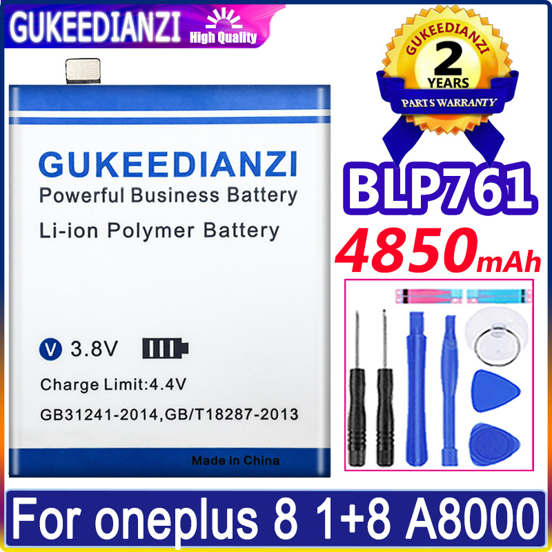 Replacement Battery For One Plus OnePlus 1 2 3 3T 5 5T 6 6T 7 7T pro 8 8T 1+ Nord N100 BE2011 for OnePlus5 OnePlus6 OnePlus7: BLP761