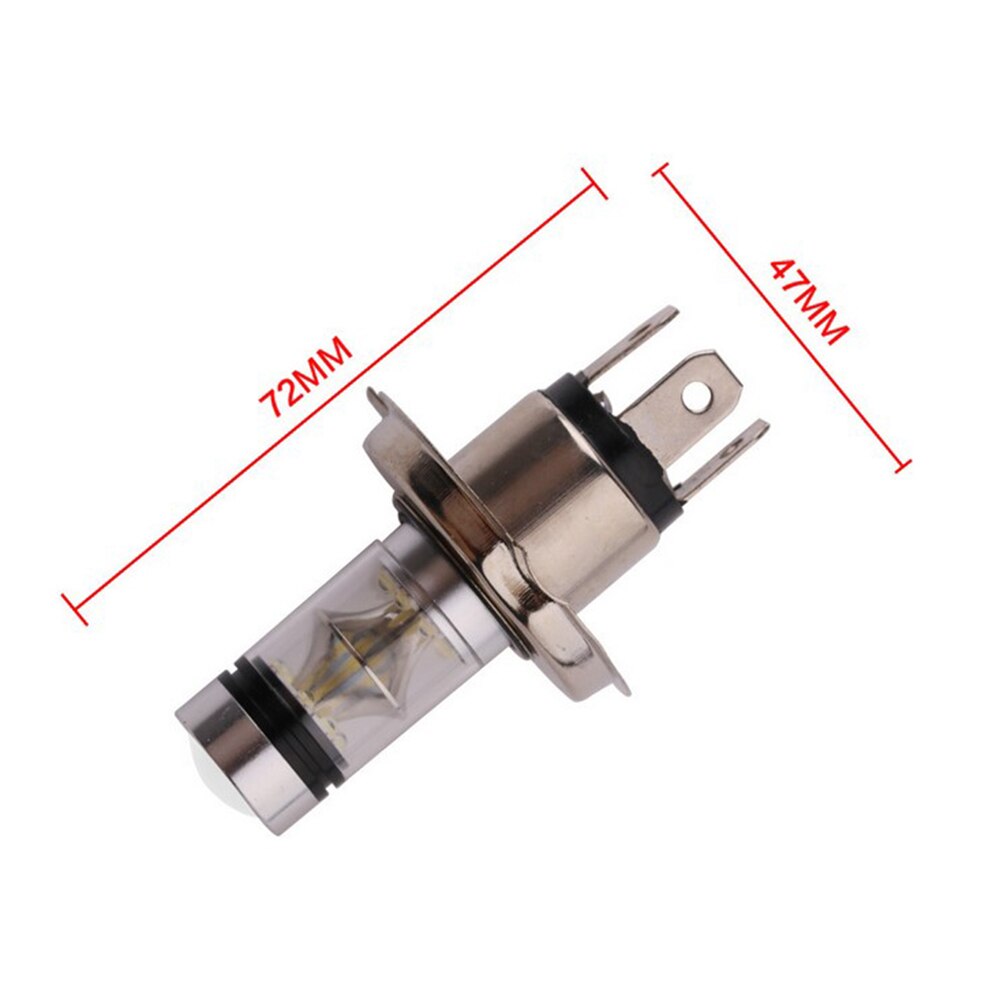 H4 LED Lights 6000K 100W 1800LM DC 12V Fog Driving DRL Bulbs Lamps Parts