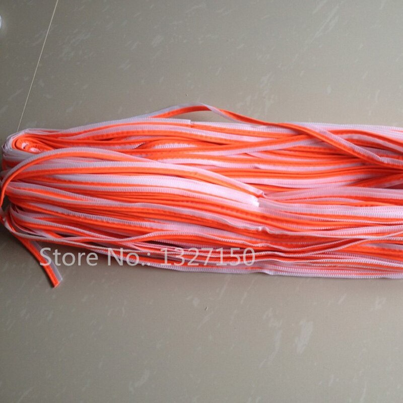 10mmx20m Orange Reflective Piping Fabric Strip Edging Braid Trim Tape Sew On for Clothes Bag Cap Pants