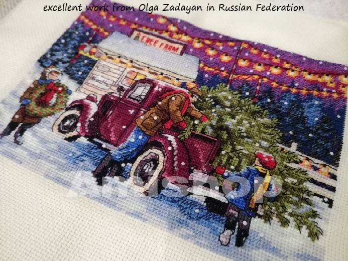 Top Lovely Counted Cross Stitch Kit Christmas Tree Ornament Dim 08802