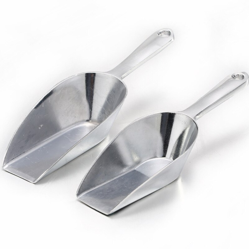 Pala de hielo para comida, pala de aluminio multifuncional para restaurante, utensilios de cocina, herramienta de fruta seca, 6 pulgadas, 1 pieza