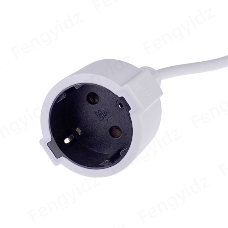 Power extension cord,Euro CEE lengthen Power cables,CEE7/7 Plug to CEE7/3 Outlet Socket extension cable 0.5M 16A ratubg