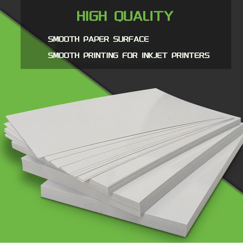 50 sztuk/worek papier powlekany atramentem A4 druk 300g 200g kolorowa drukarka atramentowa papier dwustronny papier fotograficzny o wysokim połysku kolorowy papier drukowy