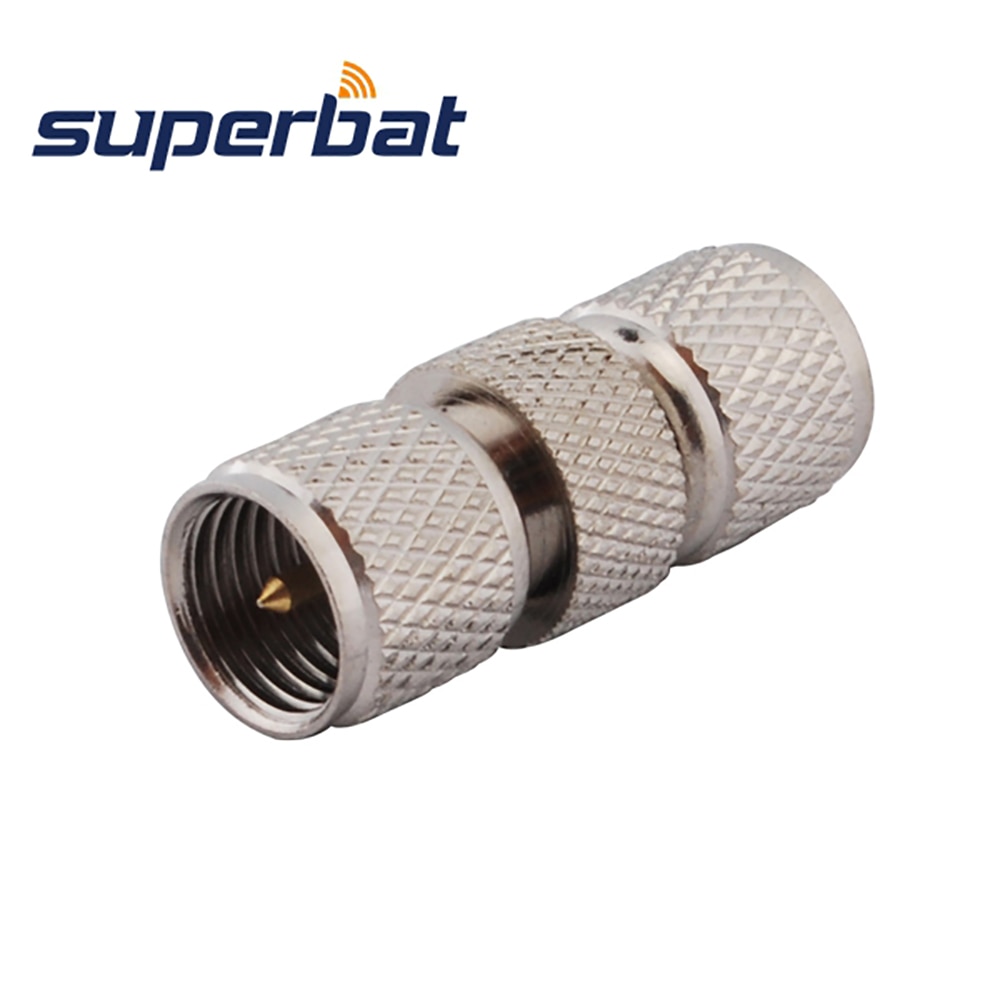 Superbat 5Pcs Mini-Uhf Adapter Mini-Uhf Stekker Naar Stekker Rechte Rf Coaxiale Connector