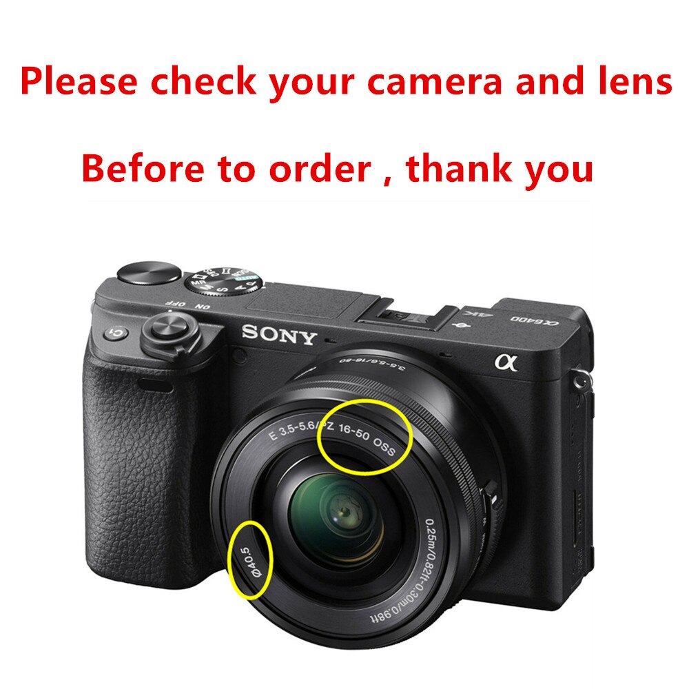 Retro Vierkante Vorm Zonnekap Schroef Mount Voor Sony A6500 A6400 A6300 A6100 A6000 A5100 A5000 NEX-6 NEX-5T NEX-3N 16-50 Mm Lens