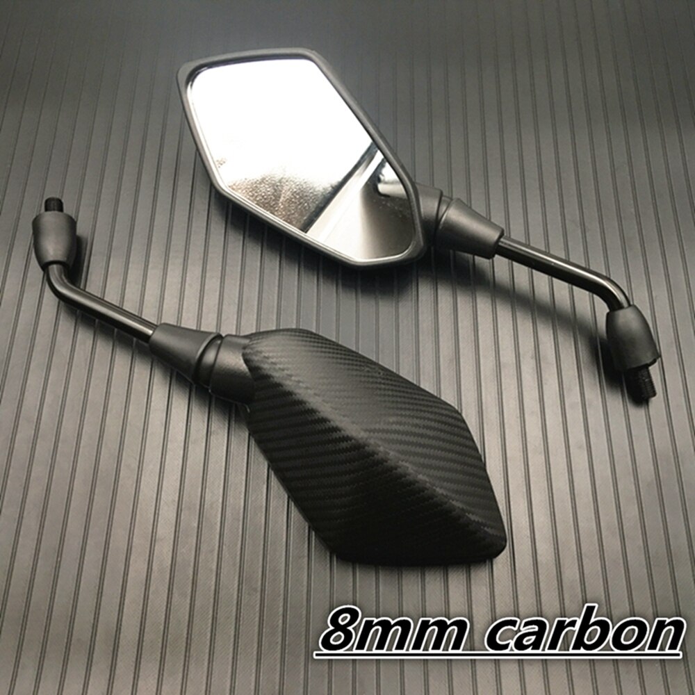 Universial 8mm 10mm Motorcycle Mirror Scooter E-Bike Rearview Mirrors 2Pcs/Pair Electromobile Back Side Convex Mirror: MULTI