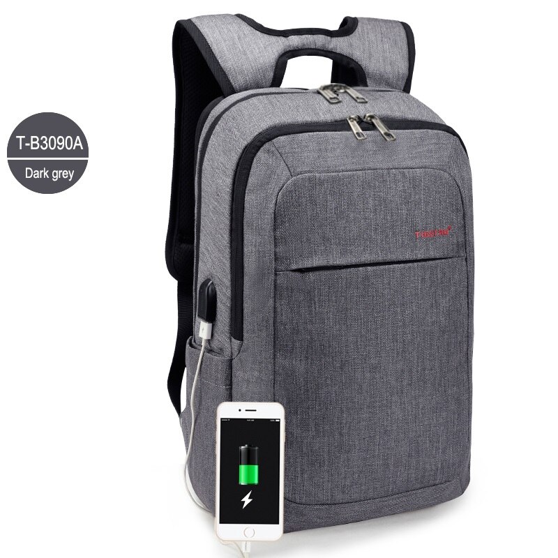 Tigernu antifurto USB ricarica donna zaino per Laptop da 14.1 pollici zaino per donna zaino per scuola Mochila borsa per Laptop Casual: Grey 3090AUSB