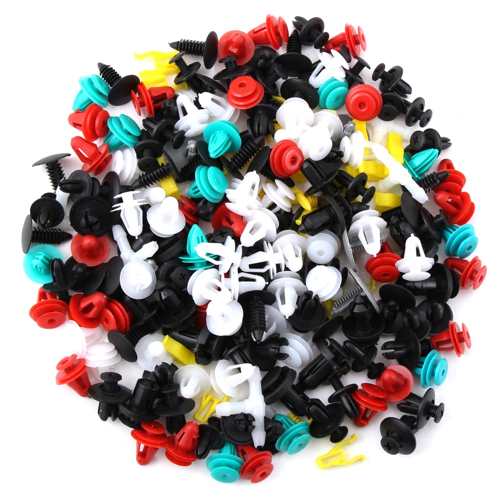 200 stk universelle blandede klips for toyota corolla avensis yaris rav 4 auris prius prado camry celica fortuner venza highlander