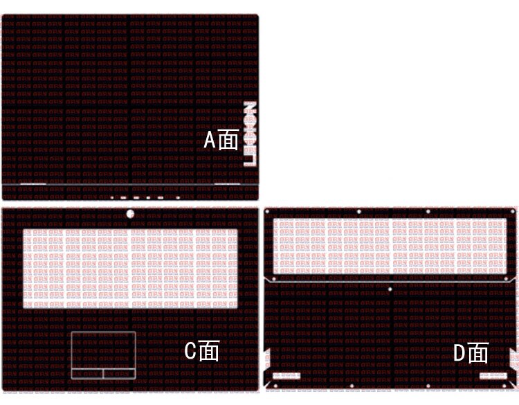 Laptop Carbon fiber Vinyl Skin Sticker Cover For Lenovo Legion Y740-17 Y740 17.3"