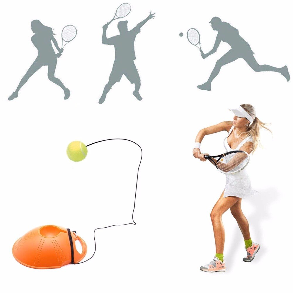 Bola de tênis de treinamento, ferramenta de treino, tênis, esporte, treinador de bola de rebote com base para instrutor de tênis, dispositivo de treino