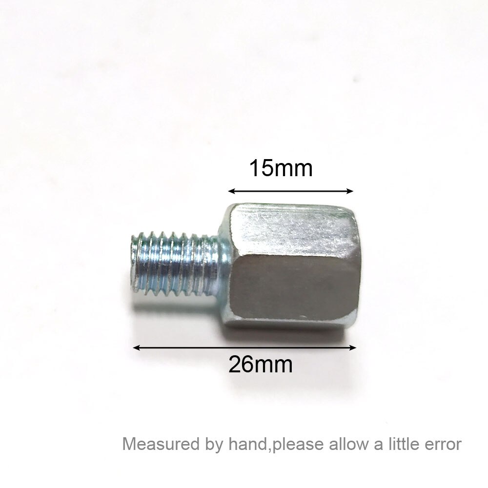 Paar Roller Motorrad Hinten Spiegel Adapter M10 10MM M8 8MM 6MM Im Uhrzeigersinn Anti-im uhrzeigersinn Rechts Links hand gewinde Ändern Schraube