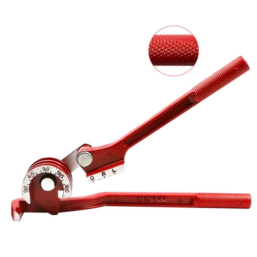 Doblador Manual de tubos de 180 grados, herramienta de codo de ahorro de esfuerzo, 6mm / 8mm/10mm, tubo de aluminio/tubo de cobre de 260mm