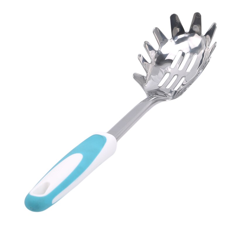 Pasta Noodle Lepel Praktische Pasta Scoop Vergiet Noodle Spaghetti Pollepel Slot Lepel Keuken Gadget Accessoires: Blauw