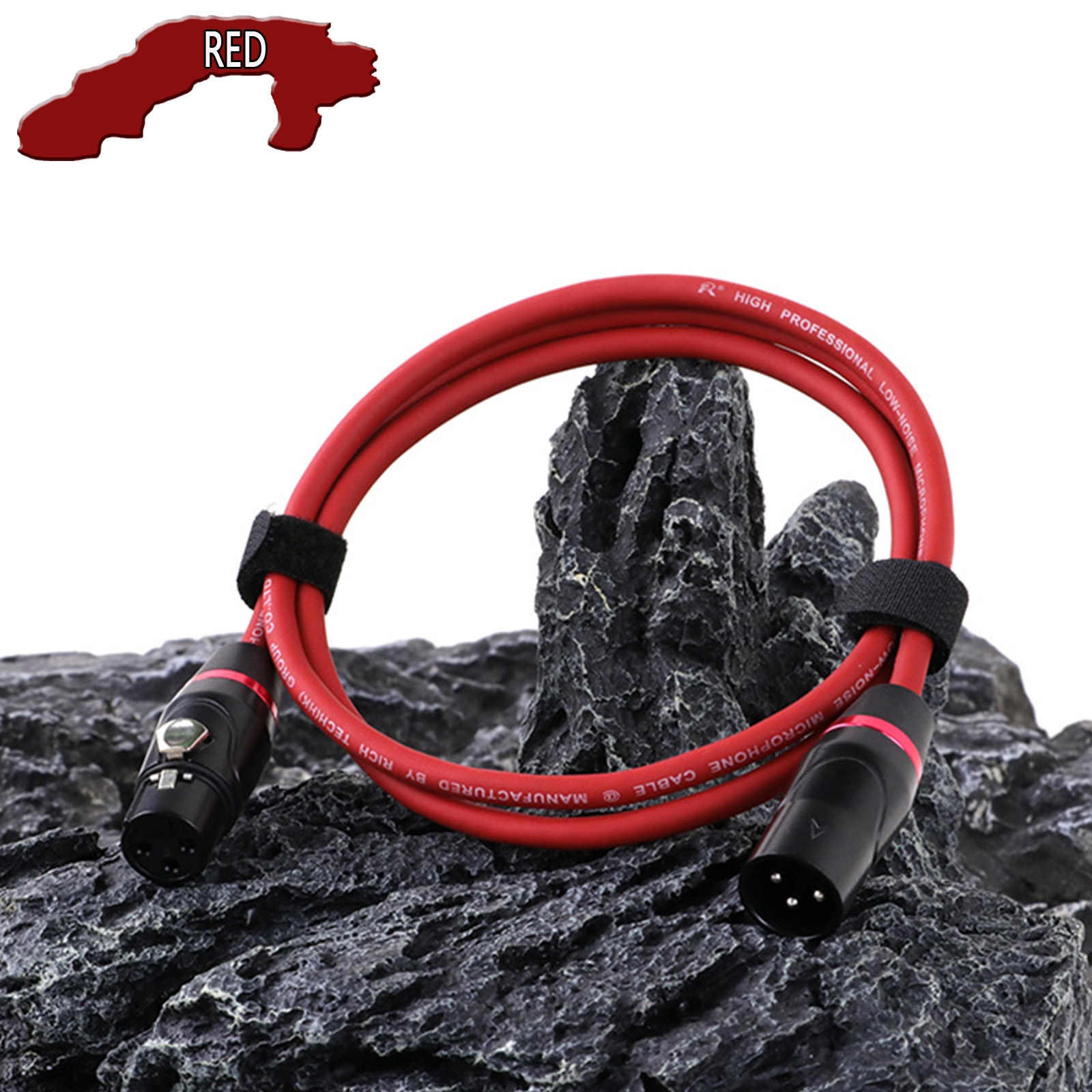 Przedłużacz XLR, kabel mikrofonowy 3-pinowy męski na żeński M/F OFC Audio Ekranowana linia do wzmacniacza Głośnik Podcast Studio nagrywania: Grey / 2 m