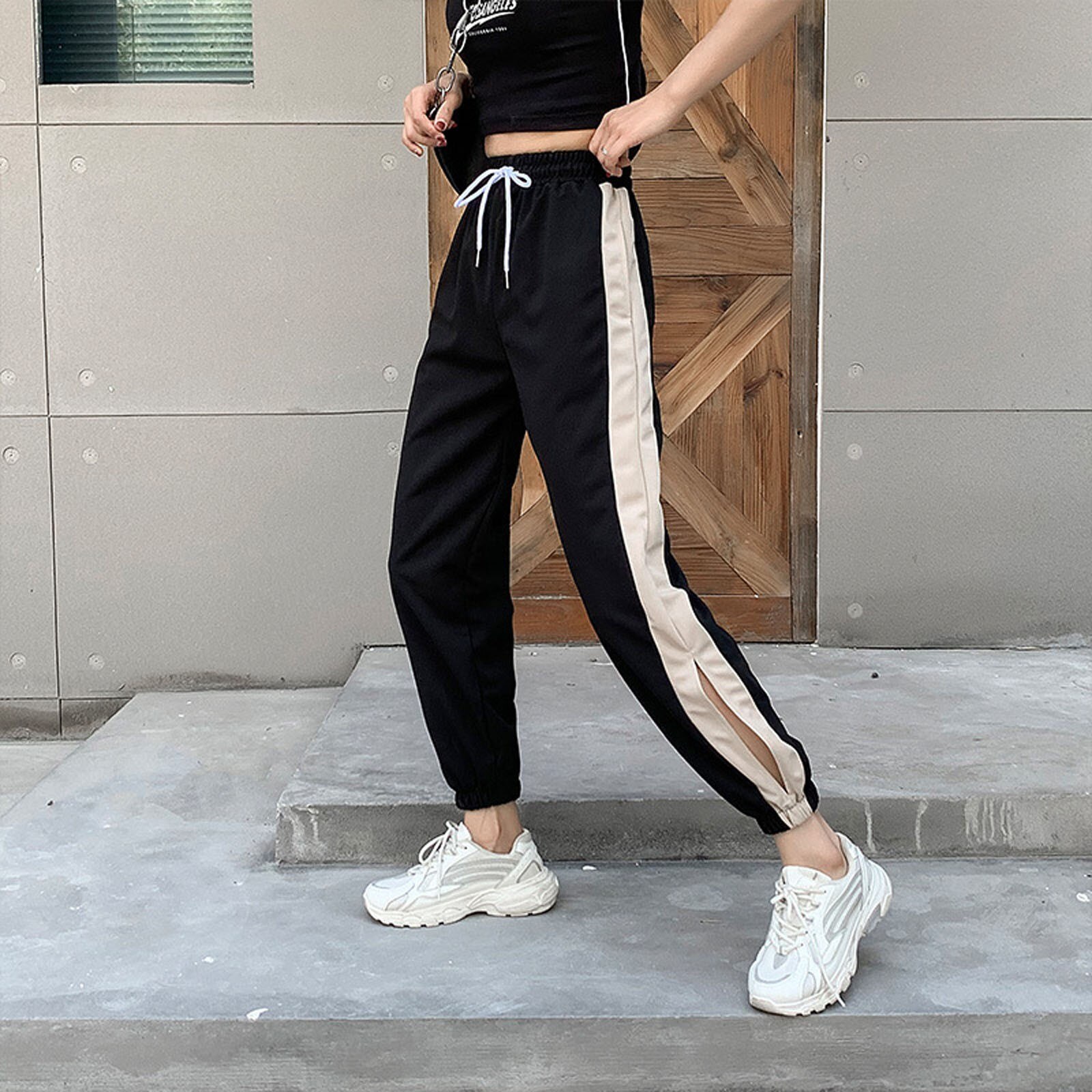 Women Sports Pants Casual Jogging Loose Bottoms Long Sports Fitness Trousers Gym Running Pants Спортивные Штаны @40