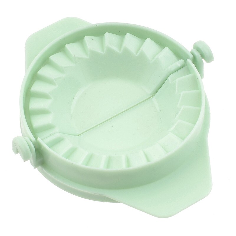Kitchen manual dumpling maker food grade plastic pinch dumpling holder household dumpling mold Cutter kitchen accessories: blackish green