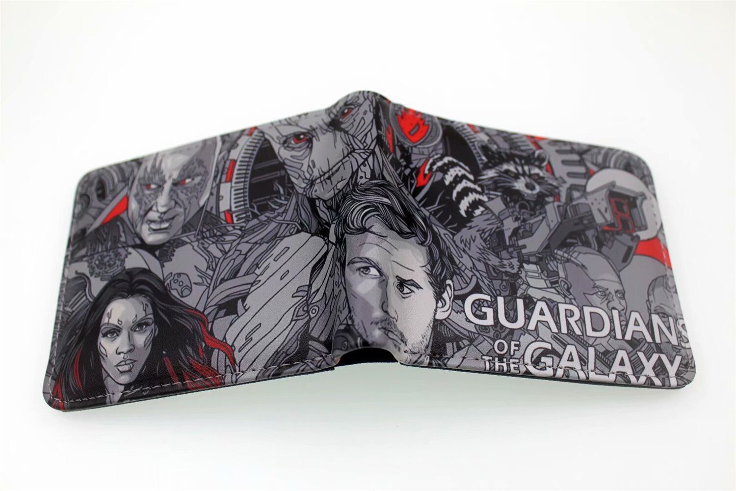 Gardiens de la galaxie hommes femmes PU portefeuille porte-monnaie unisexe portefeuilles ID/porte-carte de crédit