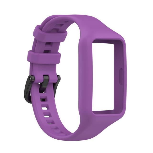 Til huawei honor band 6 pro silikone sportsremme smart urrem til honor band 6 armbånd tilbehør til huawei band 6 rem: 9 dyb lilla