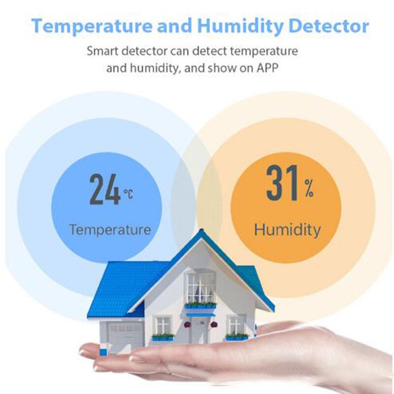 Smart widgets Casa inteligente Smart home Wireless temperature and humidity sensor Intelligent temperature and humidity detector