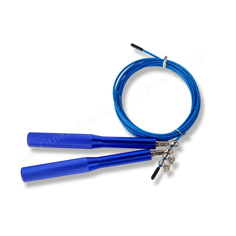 Bearing Jump Rope Crossfit Weighted High Strength Aluminum Alloy Handle Steel Rope Man Women Fitness Exercise Adjustable Rope
