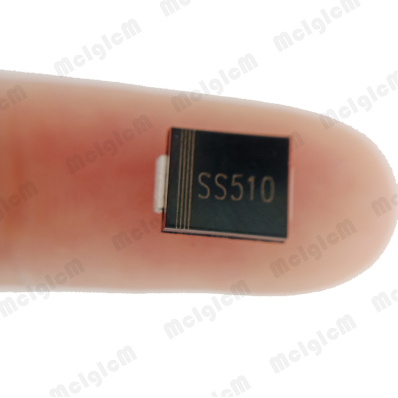 MCIGICM 50pcs smc smd DIODE SCHOTTKY 100V 5A do-214ab Schottky diode ss510