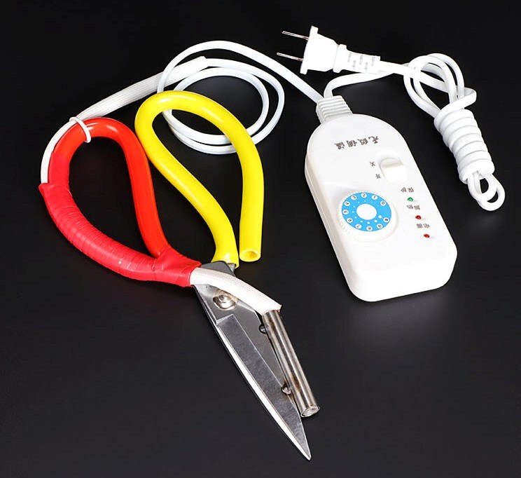 Ciseaux chauffants électriques, coupe-chaleur réglable pour tailleur outils de coupe de tissu