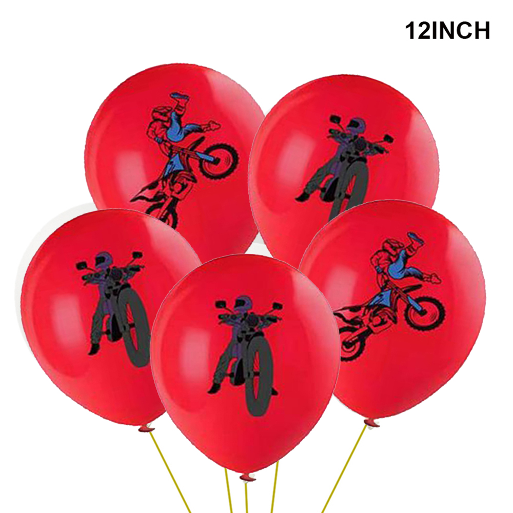 Decoración de de cumpleaños de Motocross, adornos para magdalenas, pancarta de motocicleta, decoración de pastel para suministros de de cumpleaños para hombre o niño
