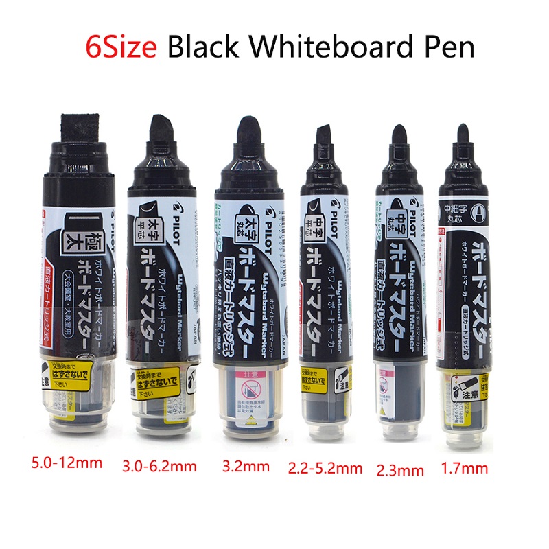 Pilot Whiteboard Pen Stationery Erasable Replaceable ink Refillable Markers 0.7/2.2-5.2/2.3/3.0-6.2/ 3.2/5.0-12mm Durable Tips: Blue