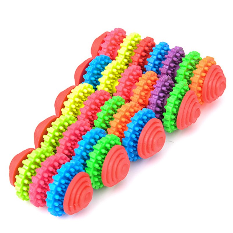 5 Stijlen Gear Vorm Hond Spelen Speelgoed Kleurrijke Hond Speelgoed Puppy Hond Dental Tandjes Gezonde Bite Chew Speelgoed Huisdier hond Product Speelgoed