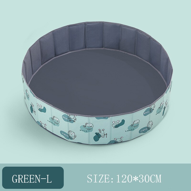 Palla da biliardo giocattolo per bambini pieghevole piscina a secco palla per bambini Pit Ocean box per palline per bambini piscina per bambini palla parco giochi giocattolo regalo di compleanno: GREEN L