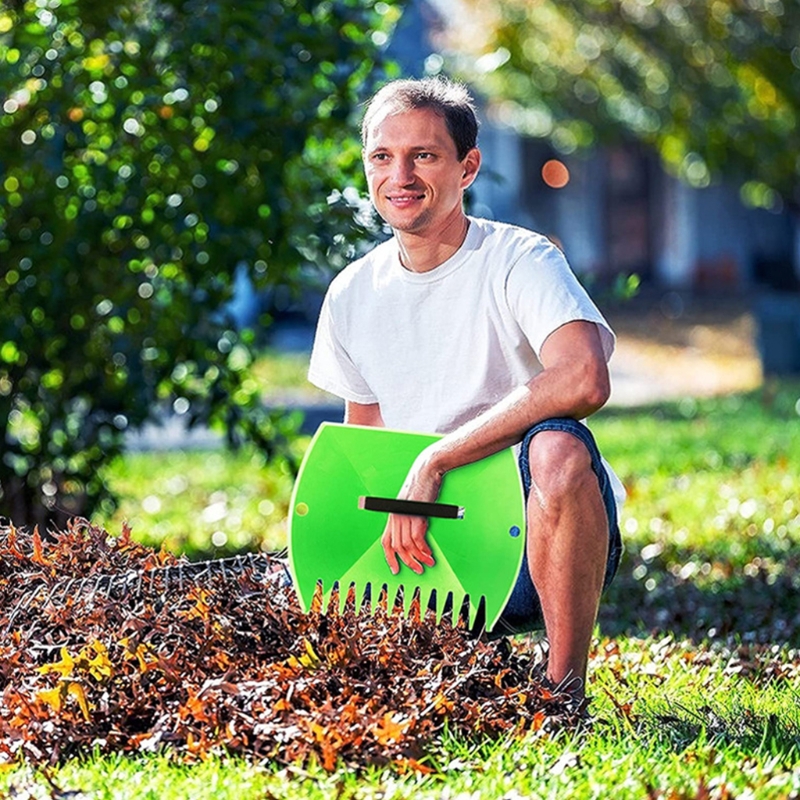 50LB 1 Pair Leaf Hand Rakes Leaves for Lawns Quickly Remove Leaves Cleaning Tool