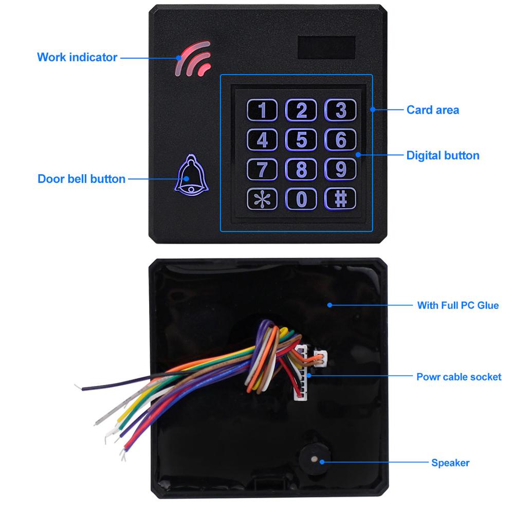 12V Waterproof Standalone Access control Device Machine Building Automation Door Access Entry Control System 125KHz 13.56Mhz