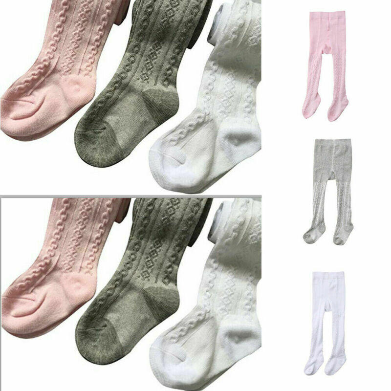 3 Paar/partij (3 Kleur) 0-2Y Baby Peuter Kids Meisjes Panty Panty Zachte Warme Lange Sokken Kousen