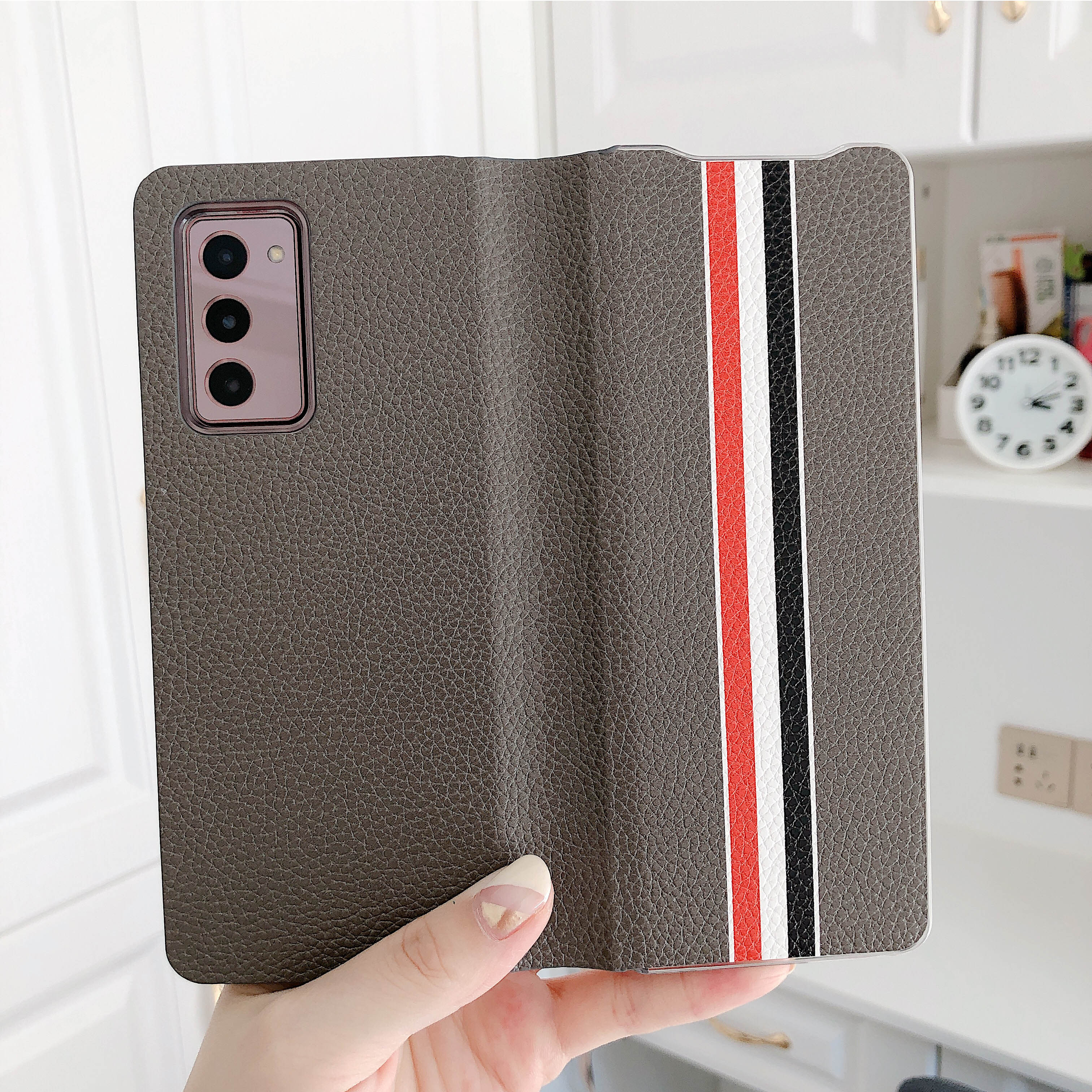 Galaxy fold 2 hoesje hoesje voor galaxy z fold 2 5g leren fliphoesje mobiele telefoonhoesje 2 kleuren optioneel verkrijgbaar