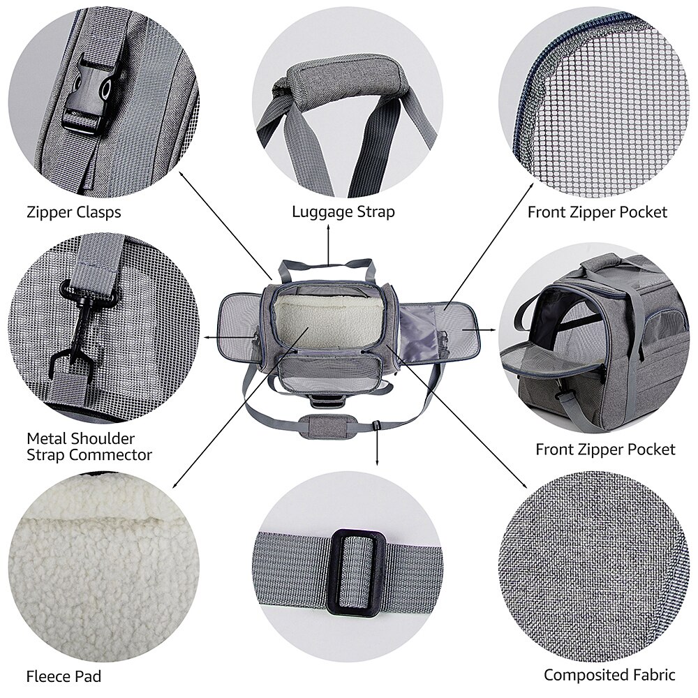 Pet Bag Bags Travel Cat Carrier Puppy Dog Mesh Multicolor Profession Products Outdoor Adjustable Nylon Box Activities Backpack