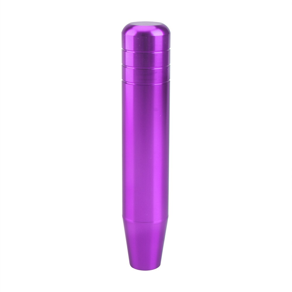 Universele 18Cm Lengte Manual Car Pookknop Aluminium Racing Automatische Custom Mugen Pookknop Met 3 Adapters: purple