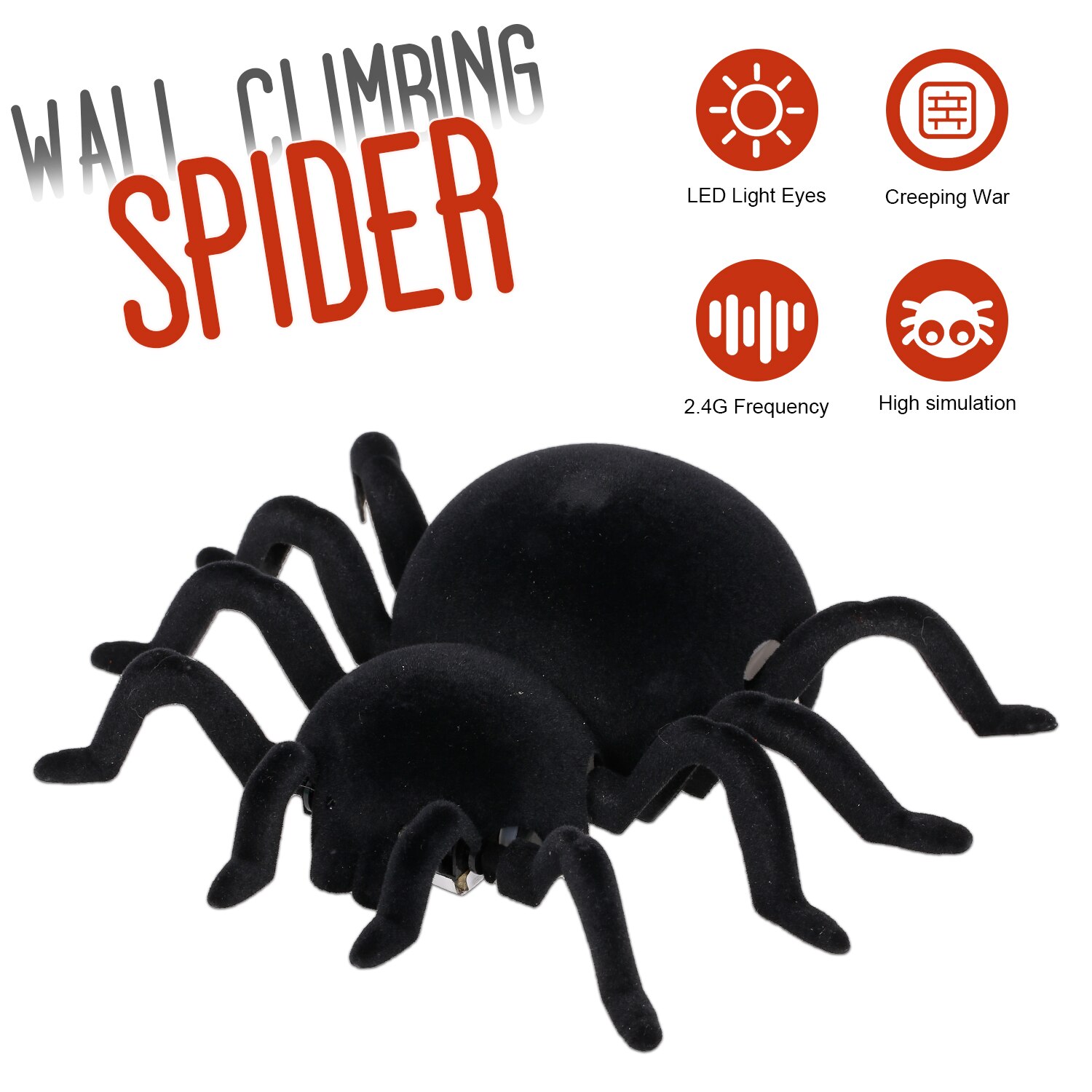 Climbing Animal Wall Climbing Spider RC Animal Remote Control Toys Fun Halloween Creepy Spider Simulation Joke Scary Trick