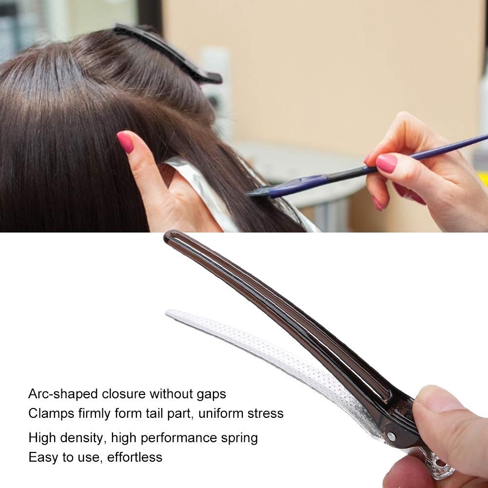 Juego de 10 Uds de pinzas para el pelo de peluquero, pinzas de plástico para salón de peluquería, herramientas profesionales para seccionar el cabello, accesorios de estilismo ﻿